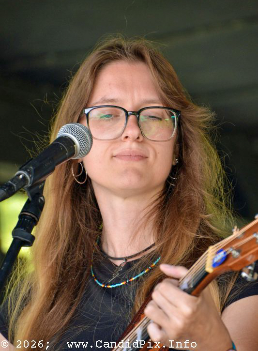 Katlyn Humphrey with Billy & The Kids at the 2026 North Carolina State Bluegrass Festival - photo © Bill Warren