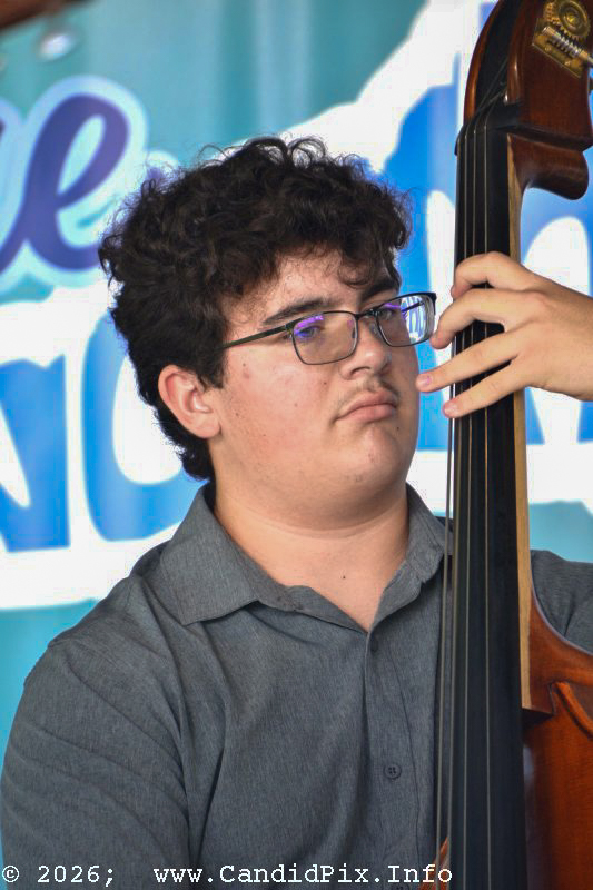 Ethan Chapell with Creekwater Collective at the 2026 North Carolina State Bluegrass Festival - photo © Bill Warren