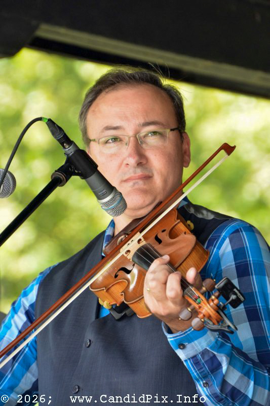 Jason Barie with The Chris Davis Band at the 2026 North Carolina State Bluegrass Festival - photo © Bill Warren