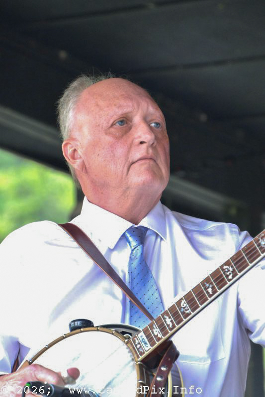 Barry Crabtree with Larry Sparks & The Lonesome Ramblers at the 2026 North Carolina State Bluegrass Festival - photo © Bill Warren