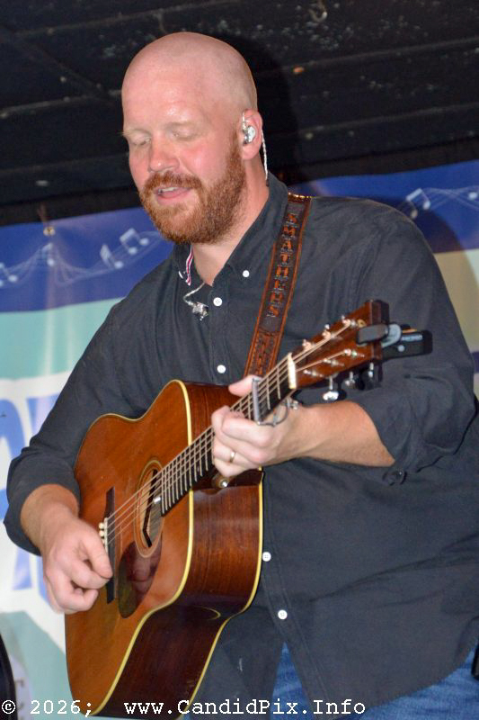 Jesse Smathers with Lonesome River Band at the 2026 North Carolina State Bluegrass Festival - photo © Bill Warren