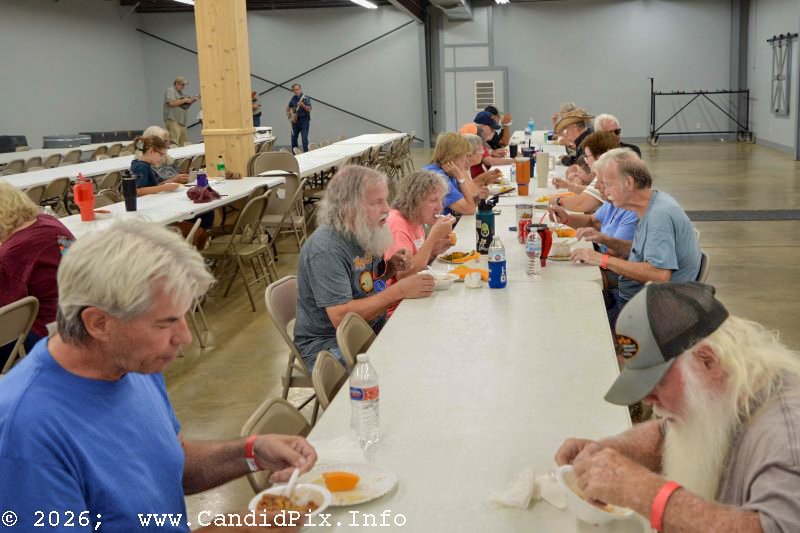 Bean supper night at the 2026 Brown County Bluegrass Festival - photo © Bill Warren