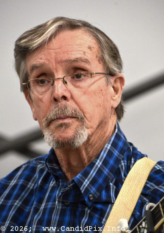Bob Stacy with New Mountain Heritage at the 2026 Brown County Bluegrass Festival - photo © Bill Warren