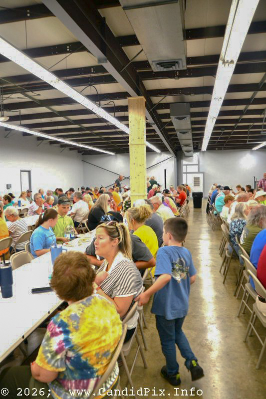 Nobody goes hungry at Edgar's Fish Fry at the Brown County Bluegrass Festival - photo © Bill Warren