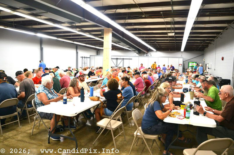 Nobody goes hungry at Edgar's Fish Fry at the Brown County Bluegrass Festival - photo © Bill Warren
