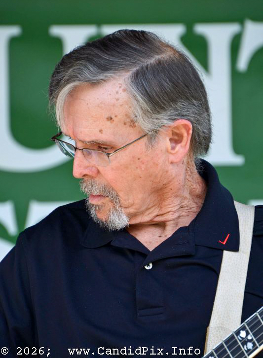 Bob Stacey with New Mountain Heritage at the 2026 Brown County Bluegrass Festival - photo © Bill Warren