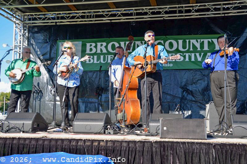 Lorraine Jordan & Carolina Road at the 2026 Brown County Bluegrass Festival - photo © Bill Warren