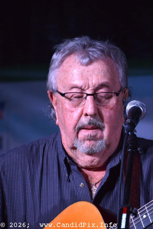Dave Carroll with Hammertowne at the 2026 Brown County Bluegrass Festival - photo © Bill Warren