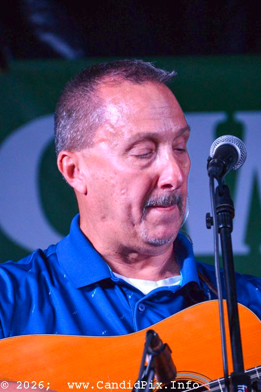 Scott Tackett with Hammertowne at the 2026 Brown County Bluegrass Festival - photo © Bill Warren