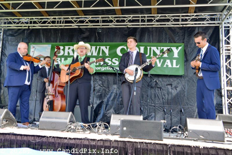 Junior Sisk & Ramblers Choice at the 2026 Brown County Bluegrass Festival - photo © Bill Warren