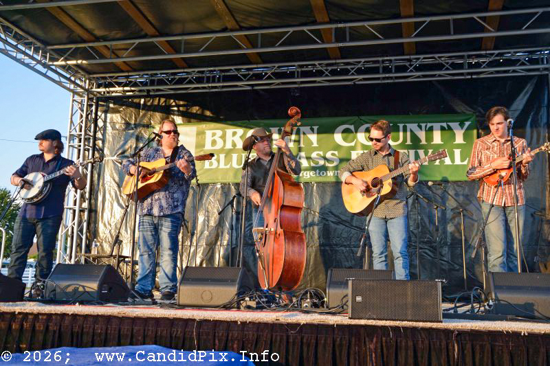 Edgar Loudermilk Band at the 2026 Brown County Bluegrass Festival - photo © Bill Warren