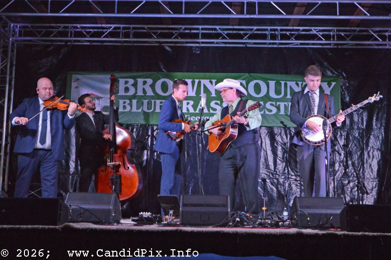 Junior Sisk & Ramblers Choice at the 2026 Brown County Bluegrass Festival - photo © Bill Warren