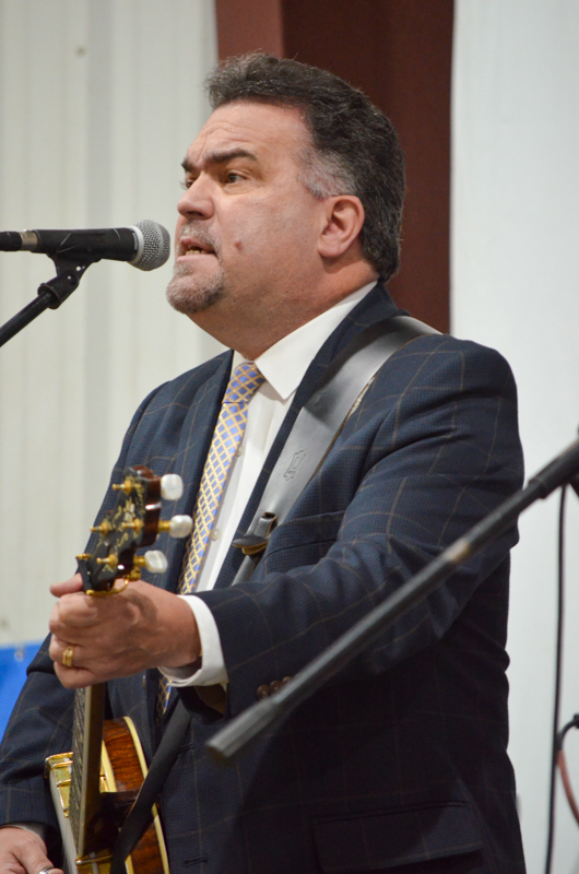 Dean Osborne with Higher Vision at the 2026 Pickin' For The Kids Bluegrass Festival - photo © Roger Black