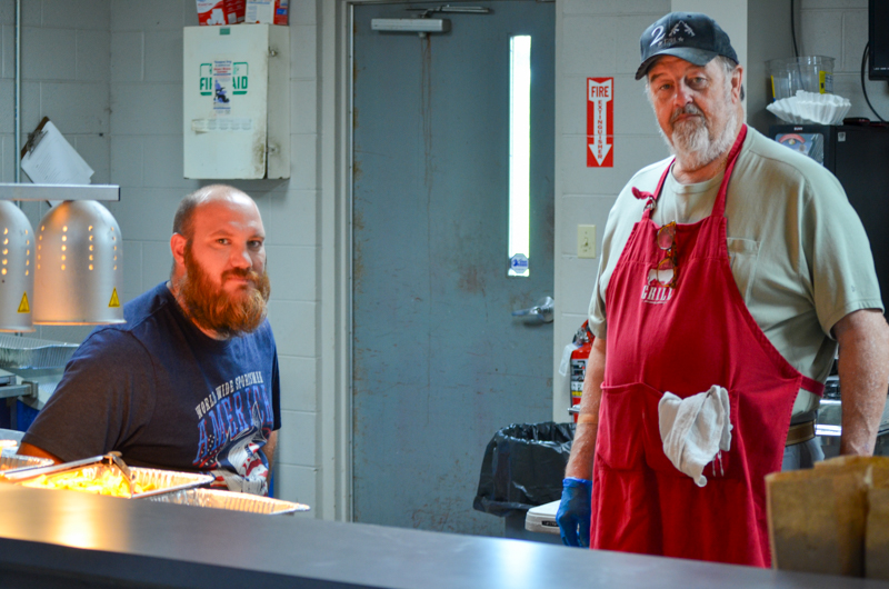 Cookin' up grub at the 2026 Pickin' For The Kids Bluegrass Festival - photo © Roger Black