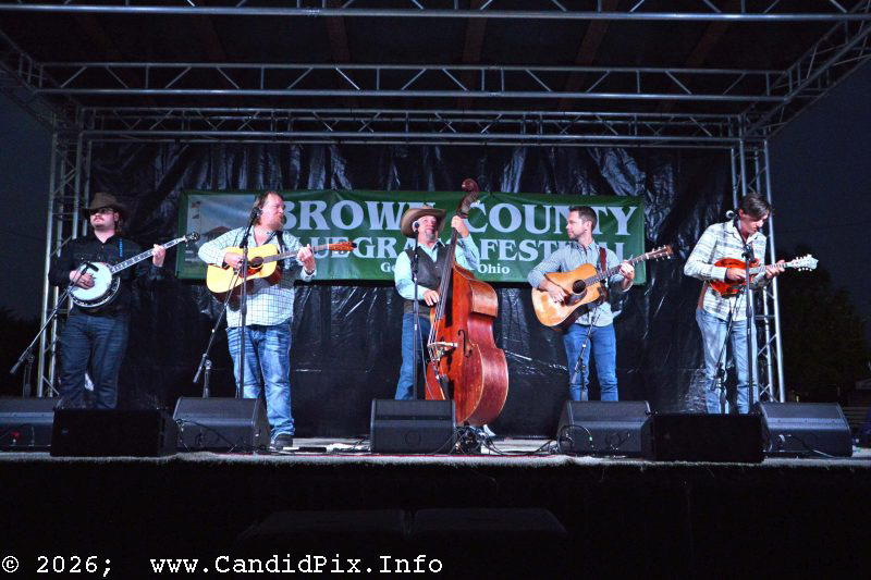 Edgar Loudermilk Band at the 2026 Brown County Bluegrass Festival - photo © Bill Warren