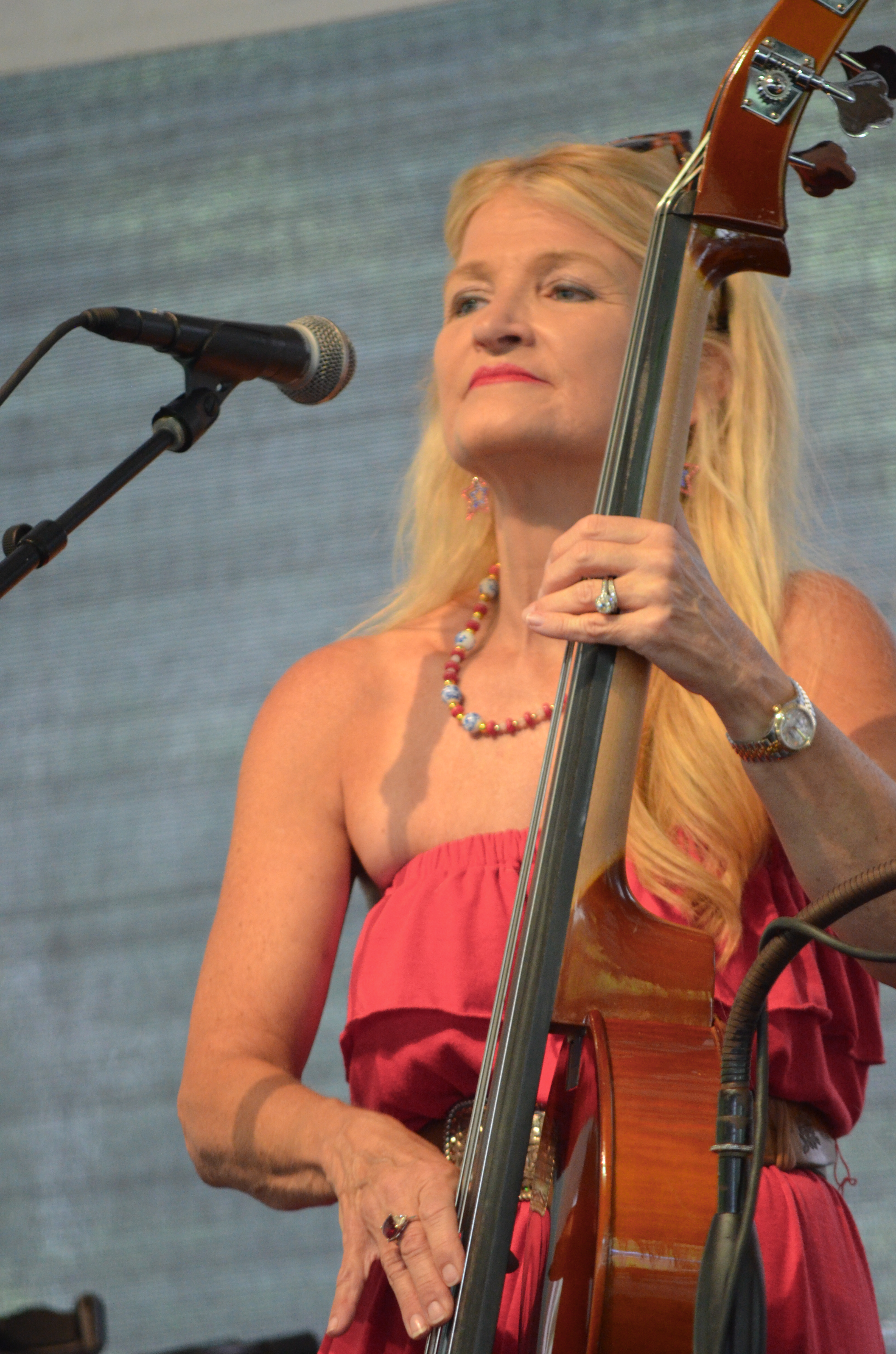 Stephanie Mae Rose with Coal Town Dixie at the 2026 Osborne Brothers Hometown Festival - photo © Roger Black