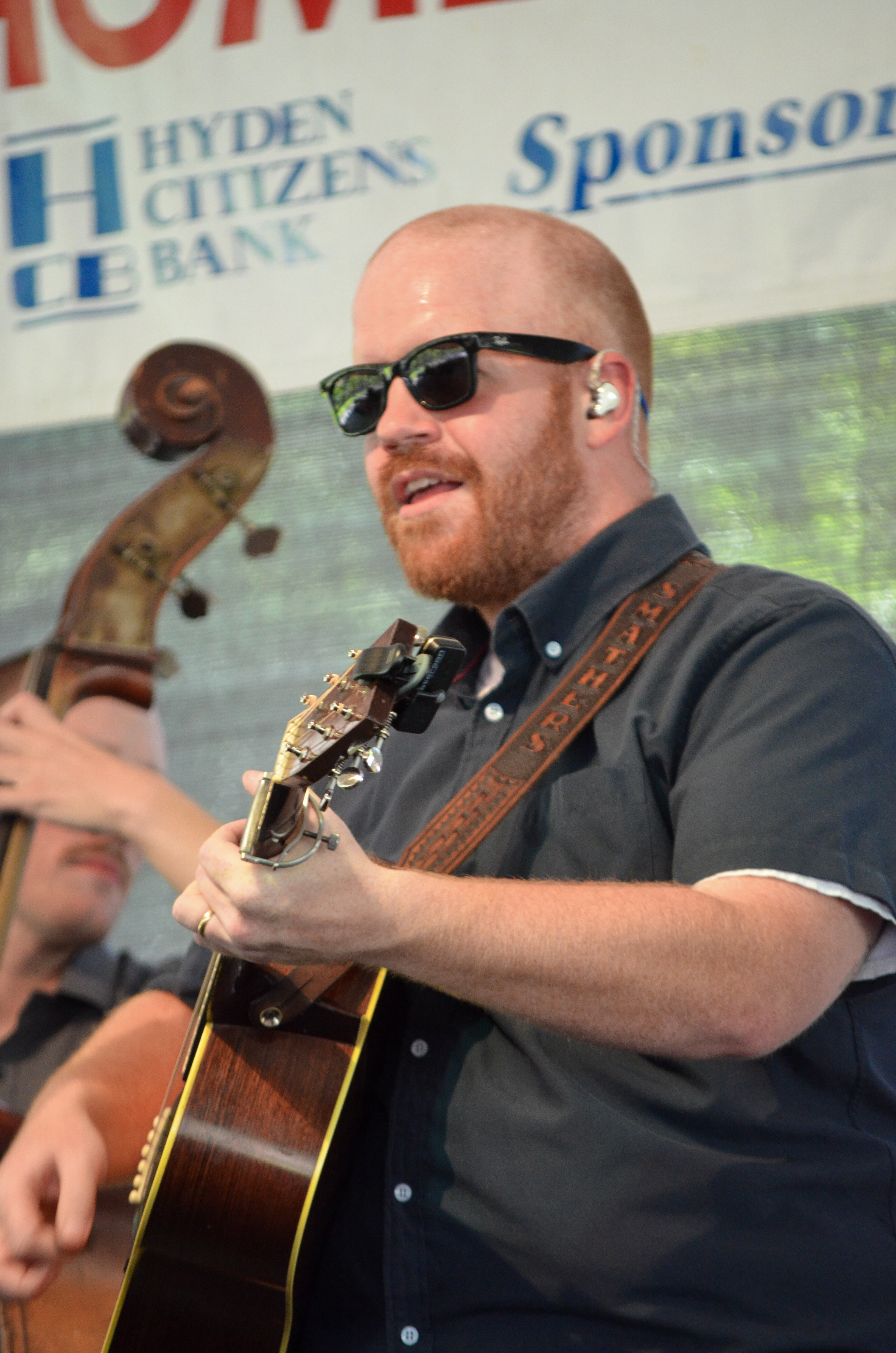 Jessie Smathers with Lonesome River Band at the 2026 Osborne Brothers Hometown Festival - photo © Roger Black
