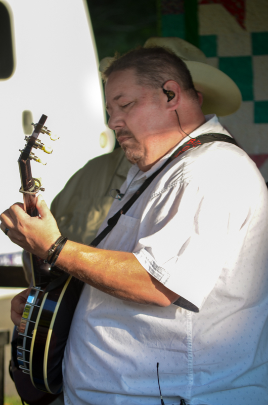 Daniel Oxendine with Free Rein at the 2026 Lake Cumberland Bluegrass Festival - photo © Roger Black