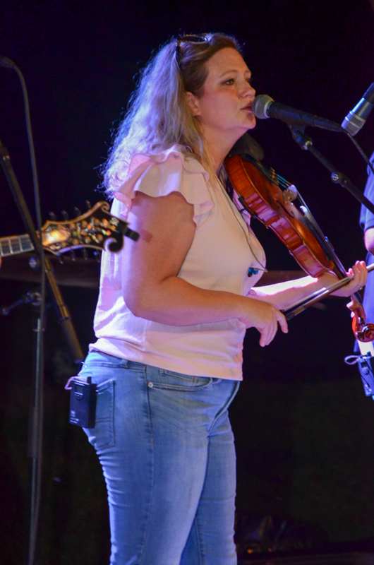 Katie Penn Jenkins with Throwdown Thursday at the 2026 Lake Cumberland Bluegrass Festival - photo © Roger Black
