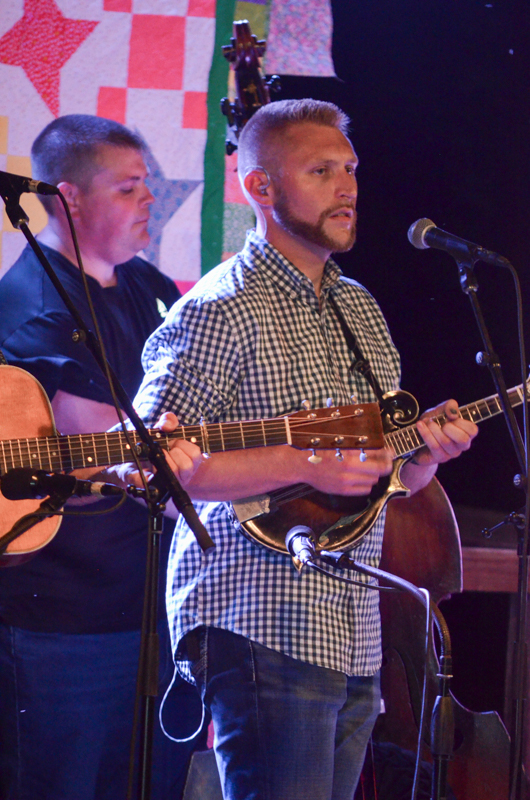 Evan Maynard with Throwdown Thursday at the 2026 Lake Cumberland Bluegrass Festival - photo © Roger Black