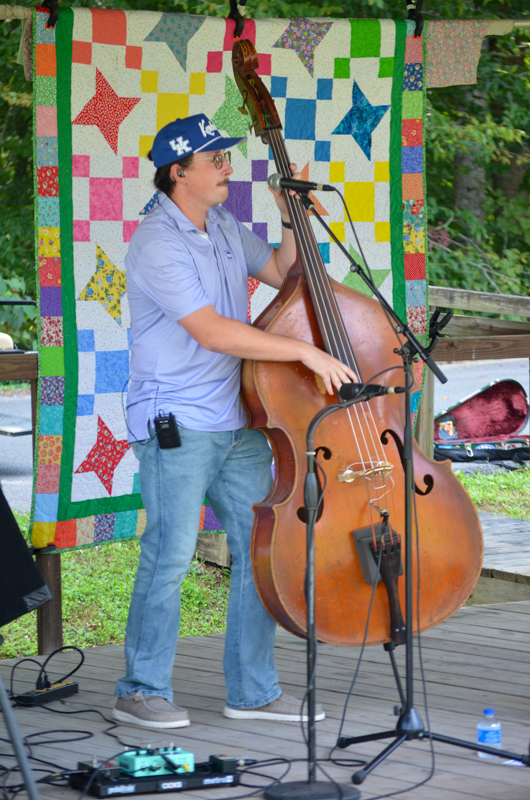 Will Mullins with Lonesome Bluegrass Express at the 2026 Lake Cumberland Bluegrass Festival - photo © Roger Black