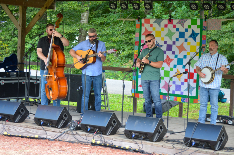 Ernie Thacker Tribute Band at the 2026 Lake Cumberland Bluegrass Festival - photo © Roger Black