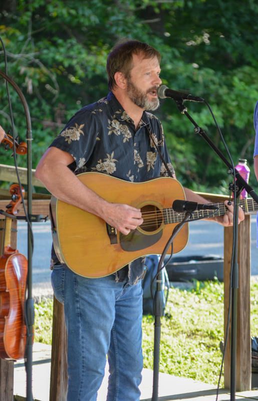 Keith Garrett with Coal Canyon at the 2026 Lake Cumberland Bluegrass Festival - photo © Roger Black