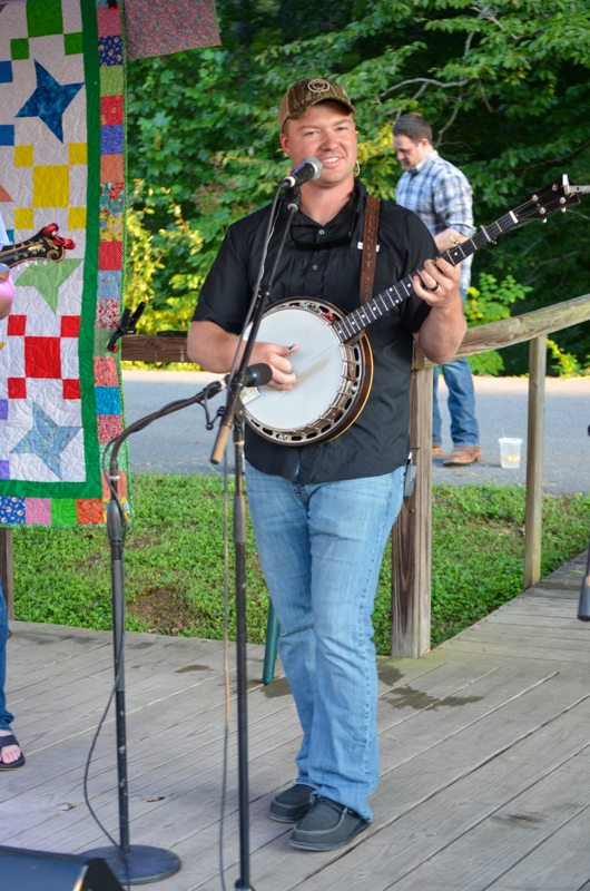Chase Bennett with Hammertowne at the 2026 Lake Cumberland Bluegrass Festival - photo © Roger Black