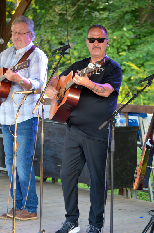 David Carroll and Scott Tackett with Hammertowne at the 2026 Lake Cumberland Bluegrass Festival - photo © Roger Black