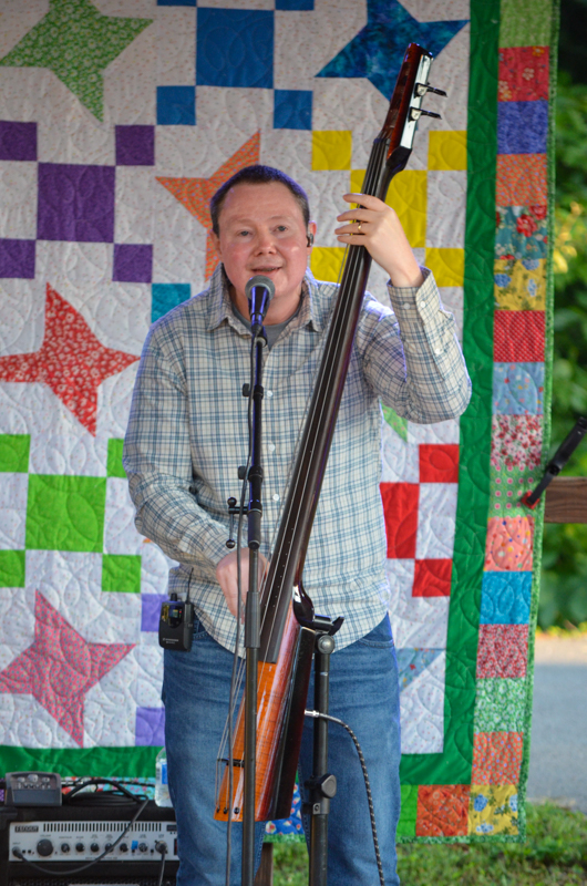 Bryan Russell with Hammertowne at the 2026 Lake Cumberland Bluegrass Festival - photo © Roger Black