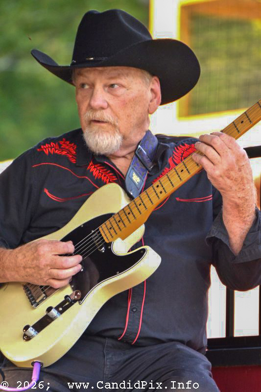 Steve Shannon with Garrett Newton & the Lovesick Drifters at Cherokee 2026 - photo © Bill Warren