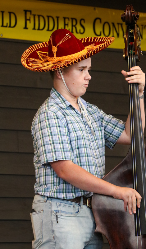 Elliot King with The Big Ridge Ramblers at the 2026 Old Fiddlers’ Convention – photo © G. Nicholas Hancock