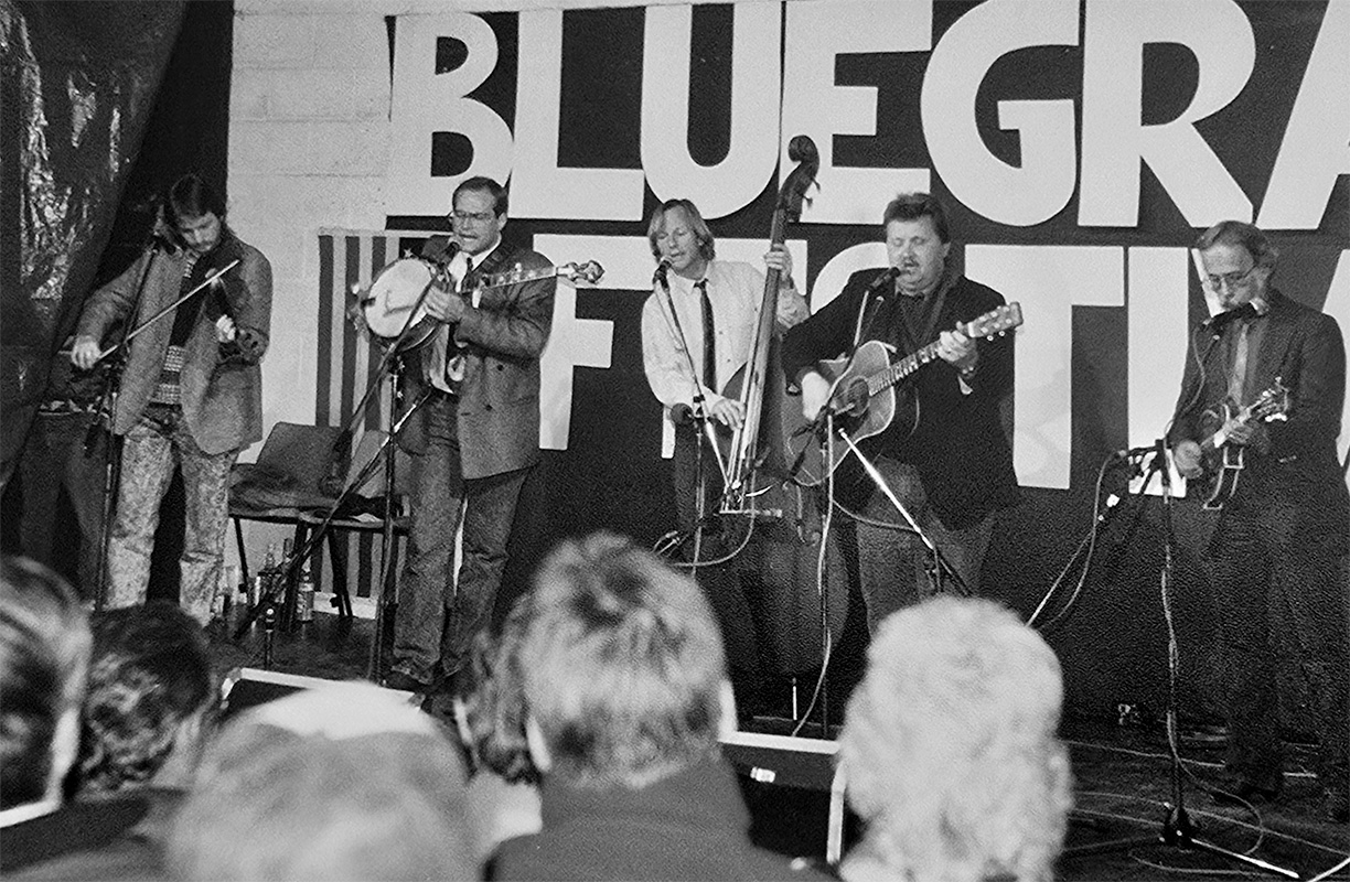 Nashville Bluegrass Band at the Edale Bluegrass Festival in England (1990) - photo © Richard F. Thompson