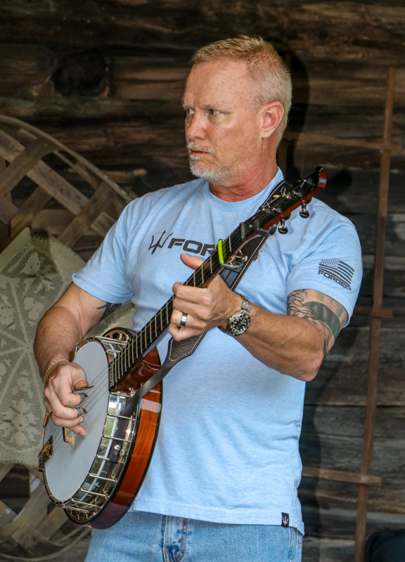 Greg Dollyhite with Nunn Brothers & Friendsl at the 2026 Nunn Brothers Bluegrass Music Festival - photo © G. Nicholas Hancock