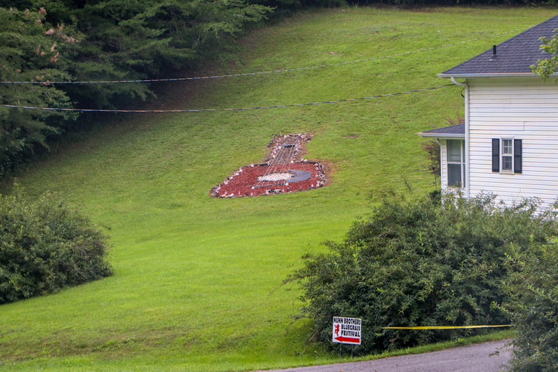 Ground artwork near the 2026 Nunn Brother Bluegrass Festival - photo © G. Nicholas Hancock