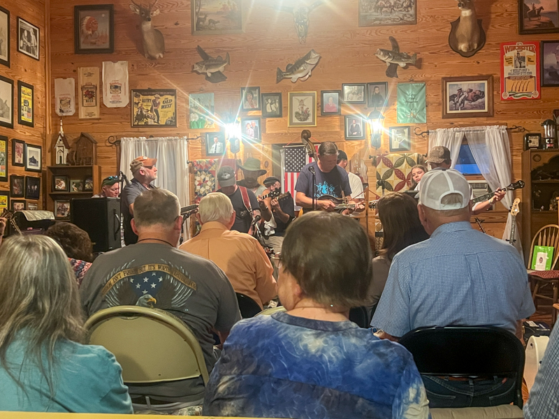 Junior and Joy Harris' 60th anniversary celebration at their monthly jam - photo by Sandy Hatley