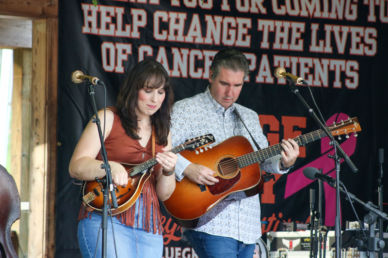 Darin & Brooke Aldridge at the 2026 Orange Army Bluegrass Festival - photo © Laura Tate Photography