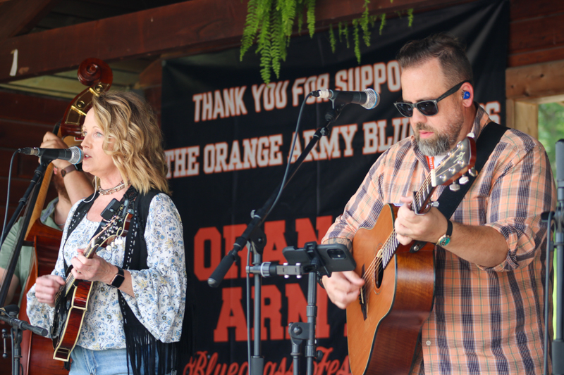 Ashleigh Graham and Jason Fraley at the 2026 Orange Army Bluegrass Festival - photo © Laura Tate Photography