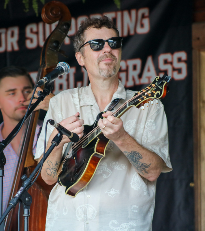 Chris Davis at the 2026 Orange Army Bluegrass Festival - photo © Laura Tate Photography