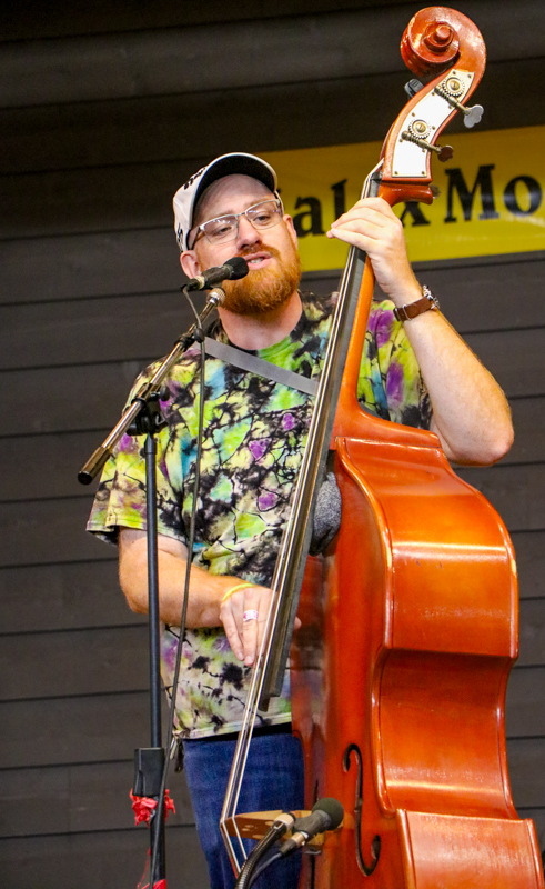 Jacob Hall with Spare Parts Bluegrass at the 2026 Old Fiddlers’ Convention – photo © G. Nicholas Hancock