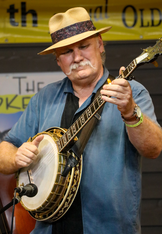 Jim Lloyd with The Ne'er-Do-Wells at the 2026 Old Fiddlers’ Convention – photo © G. Nicholas Hancock