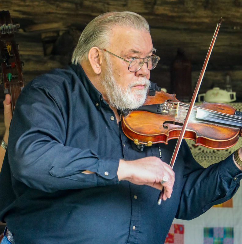 Johnny Ridge with Travis Frye and Blue Mountain at the 2026 Nunn Brothers Bluegrass Music Festival - photo © G. Nicholas Hancock