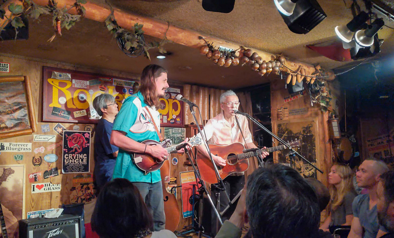 Tomohiro Kondo, Christopher Henry, and Kaz Inaba at Rocky Top in Tokyo (6/19/26) - photo courtesy of Kaz Inaba