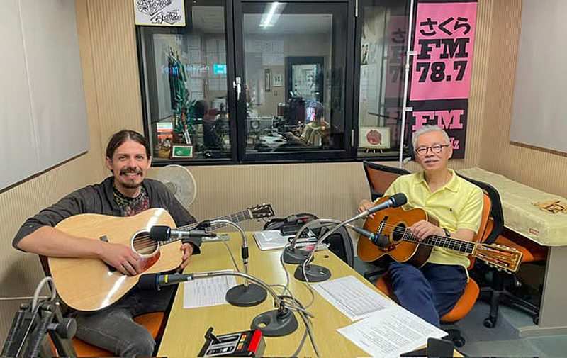 Christopher Henry and Kaz Inaba at Sakura FM (6/24/26) - photo courtesy of Kaz Inaba