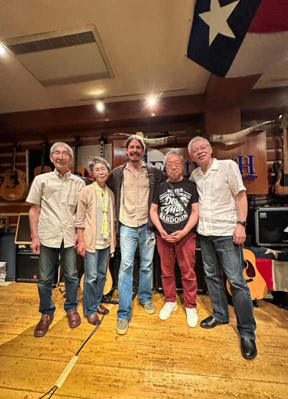 Lassie, Junzo Tanimura, Christopher Henry, and Kaz Inaba at FortwortH in Nishinomiya (6/25/26) - photo courtesy of Kaz Inaba