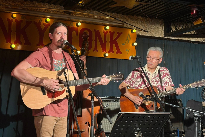 Christopher Henry and Kaz Inaba at Honky Tonk in Kyoto (6/28/26) - photo courtesy of Kaz Inaba