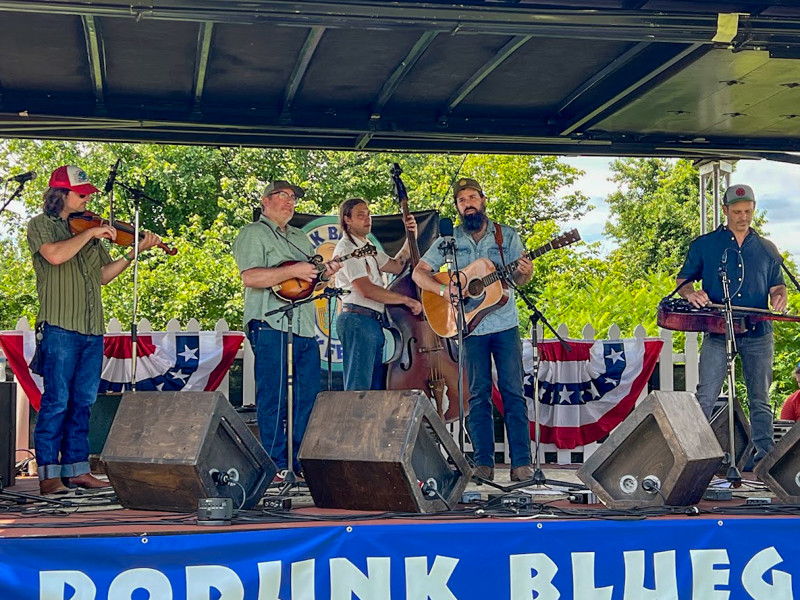 Last years contest winners The Queen City Cut Ups at the 2026 Podunk Bluegrass Music Festival - photo © Dale Cahill