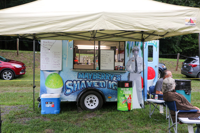 Mayberry's Shaved Ice and Ice Cream at the 2026 Nunn Brother Bluegrass Festival - photo © G. Nicholas Hancock