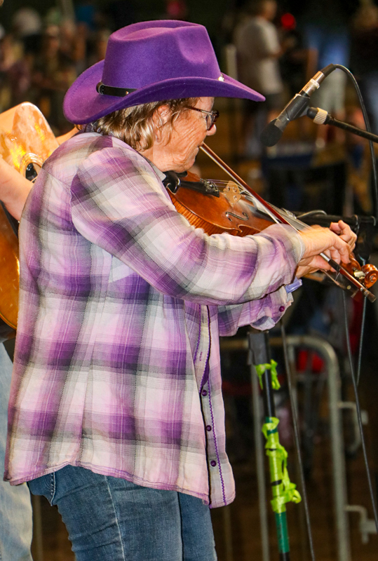Nancy Sluys at the 2026 Old Fiddlers’ Convention – photo © G. Nicholas Hancock