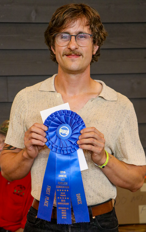 Nathan Vargo, 1st Place Flatfoot Dance at the 2026 Old Fiddlers’ Convention – photo © G Nicholas Hancock